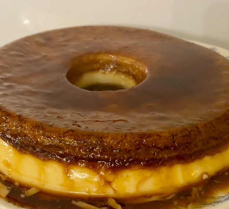 Tarta de tocino de cielo y queso