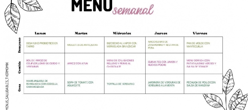 MENU SEMANAL