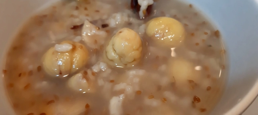 Castañas pilongas con arroz en Thermomix®