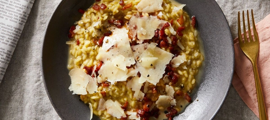 Risotto carbonara