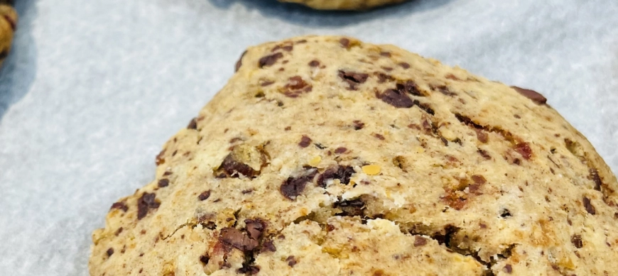 Cookies de garbanzos con chocolate en thermomix