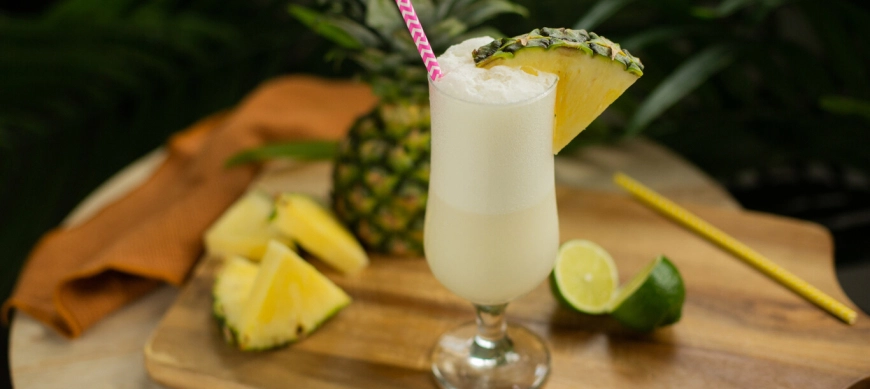 Coctel de piña dorada con THERMOMIX