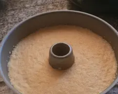 Step <p>Dejar enfriar y meter al frio , dos horas aproximadamente, desmoldar y servir.</p> illustration