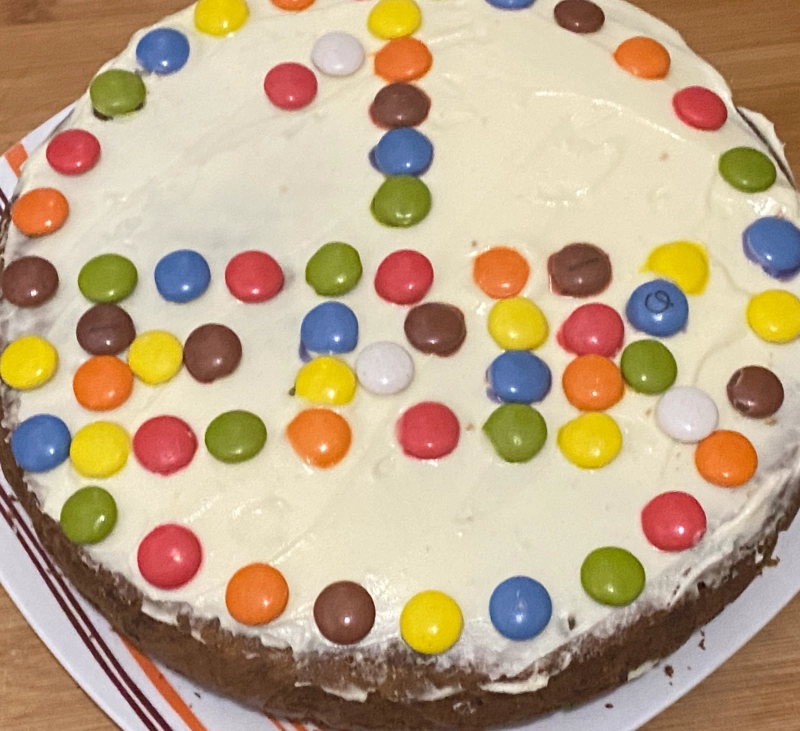 Tarta de zanahoria de cumpleaños