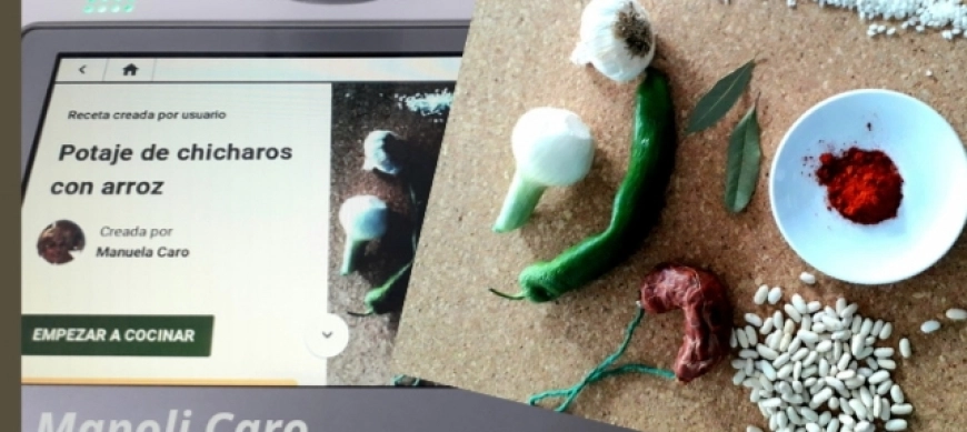 POTAJE DE CHICHAROS CON ARROZ EN THERMOMIX