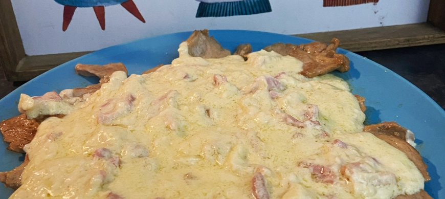 Solomillo carbonara con Thermomix