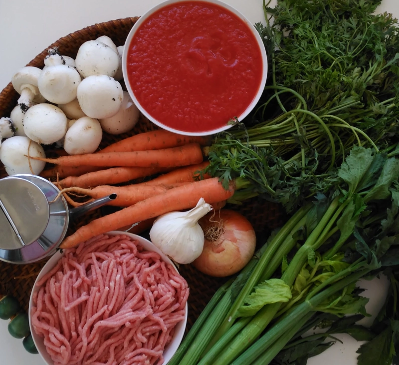 Salsa boloñesa de pavo