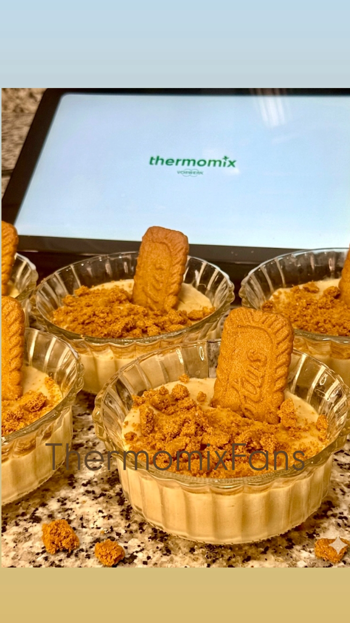 Natillas de Galletas Lotus con Thermomix