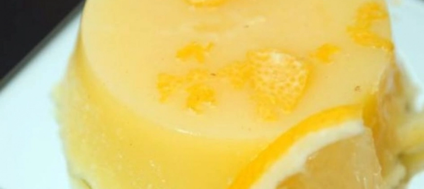 FLAN DE LIMÓN SIN HUEVO