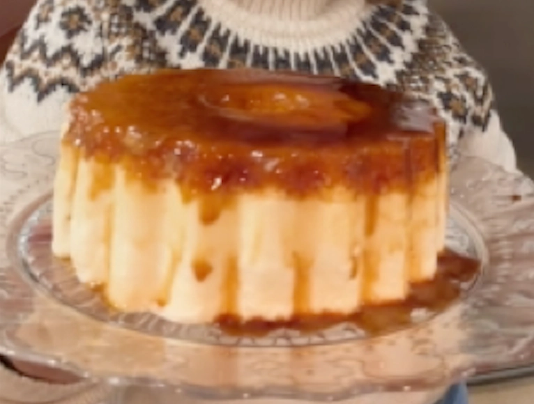 Tarta de queso con tocino de cielo en Thermomix® al Varoma (fácil y sin horno)