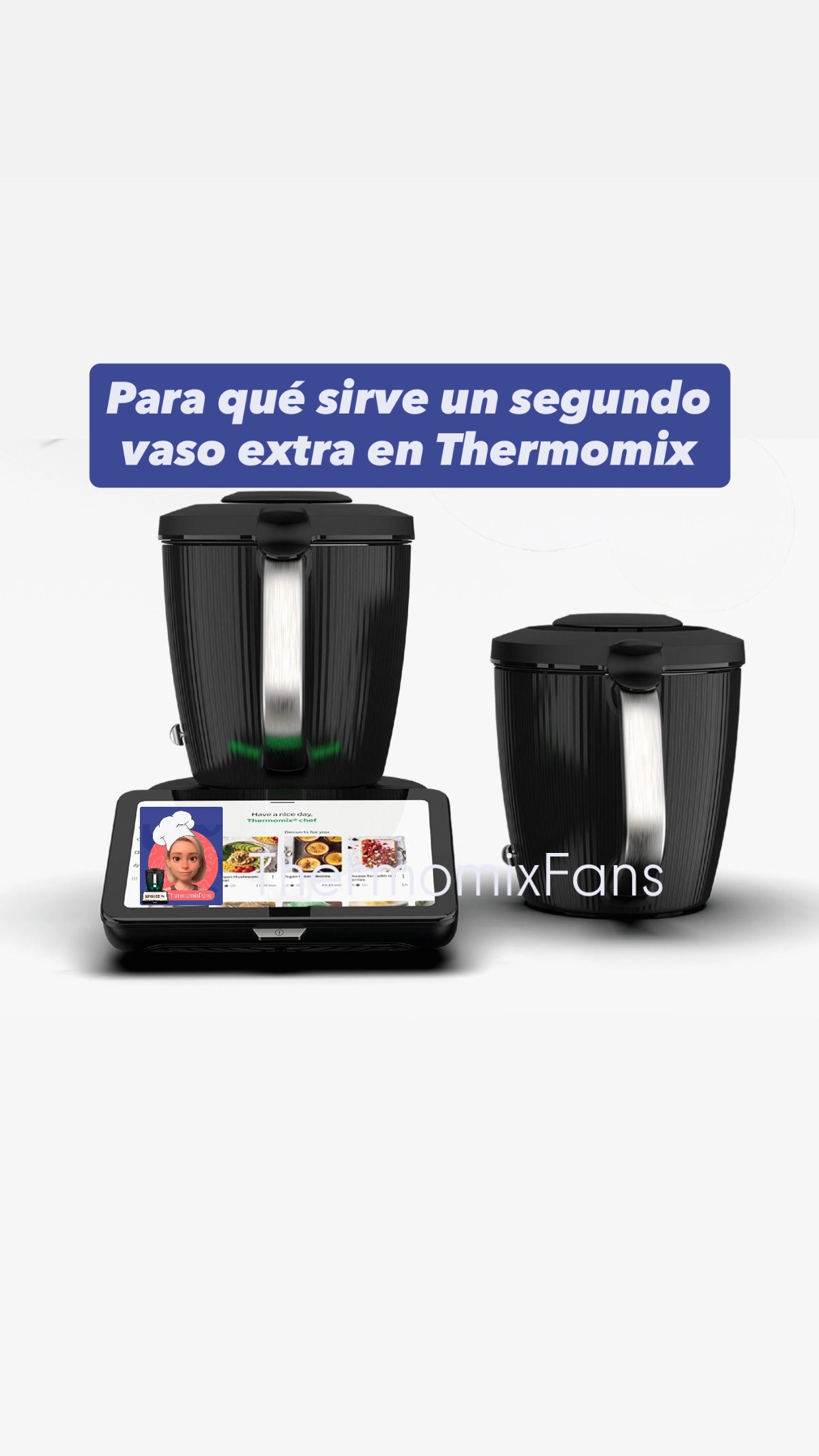 Para qué sirve un segundo vaso en Thermomix