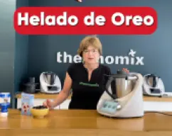 Step <p>Trituramos las galletas 4 segundos, velocidad 5. Si os gusta encontraros con algunos trocitos, triturar 2 segundos a velocidad 5. y reservamos.</p> illustration