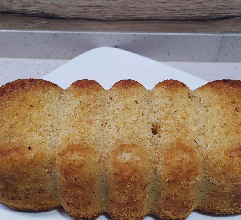 BIZCOCHO DE NARANJA SIN GLUTEN SIN HUEVOS Y SIN LECHE