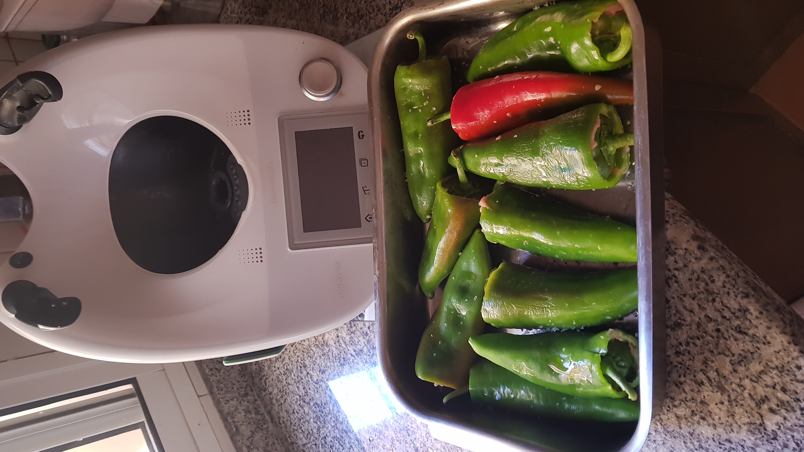 Pimientos Al Carne Horno Rellenos De
