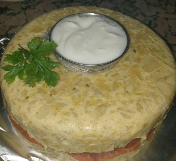 Tortilla de patatas en varoma Thermomix®