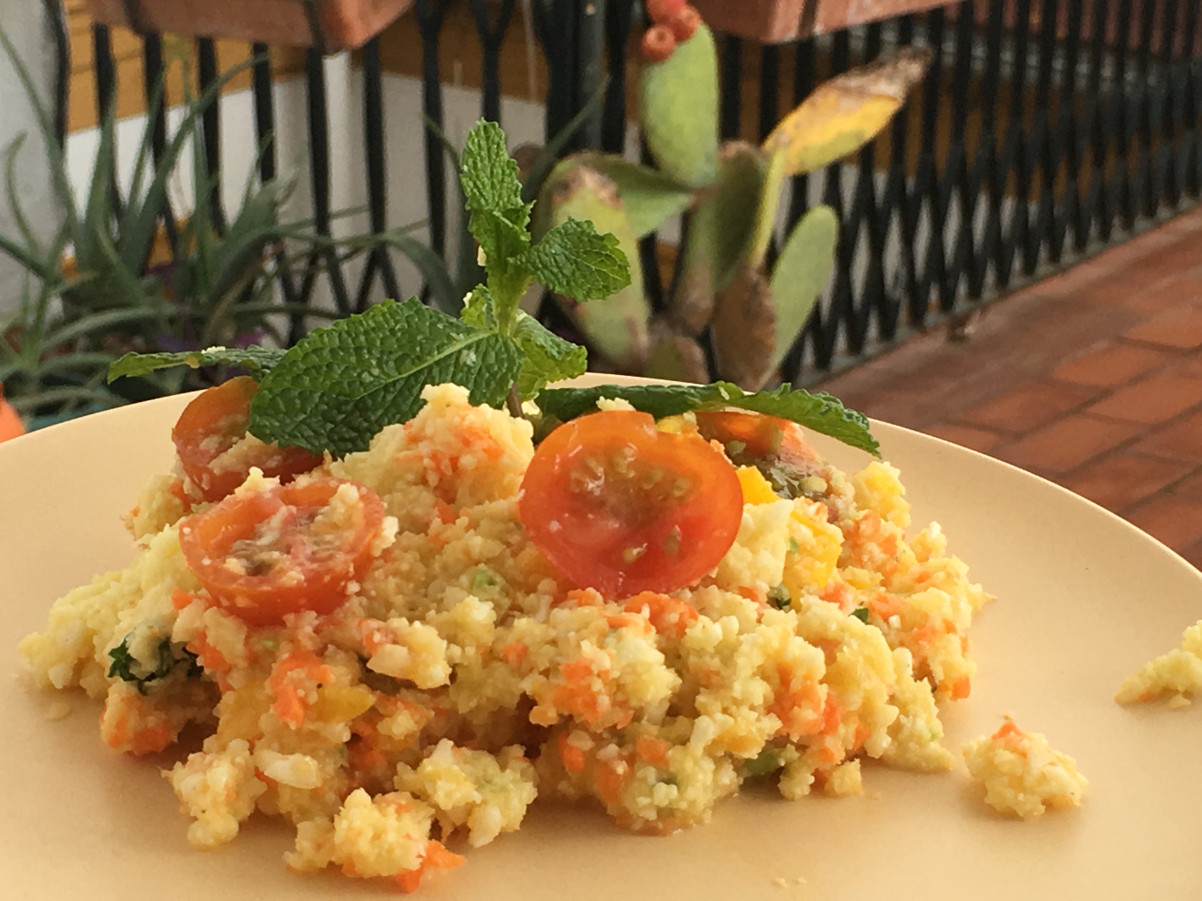 cous cous con pollo y mango thermomix