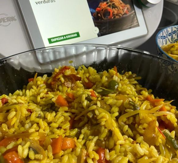 ARROZ ASIATICO CON VERDURAS EN Thermomix®