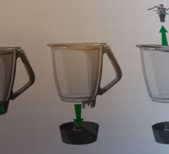 Desmontar el vaso