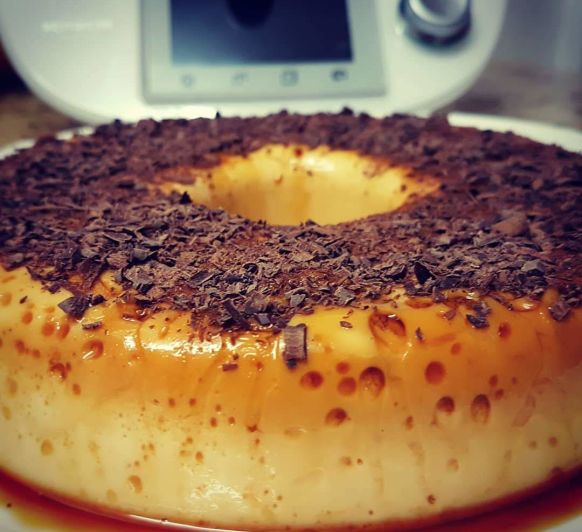 Flan de turrón de jijona