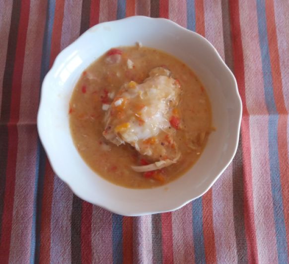 estofado de contramuslos de pollo