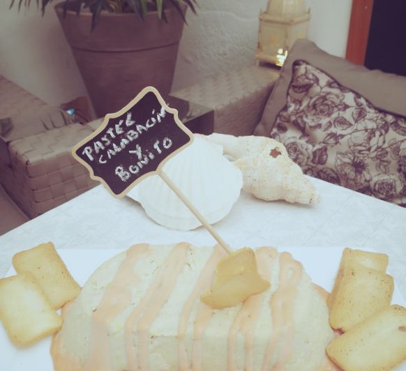 Pastel de calabacín y bonito