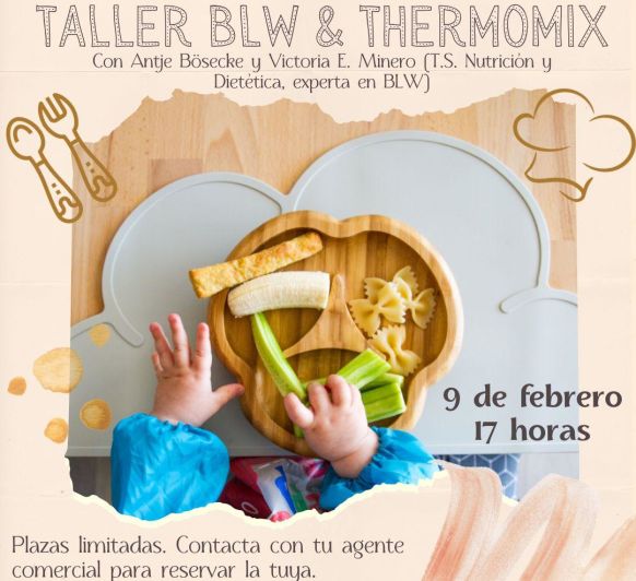 ALIMENTACION BLW PARA BEBES POR ZOOM, cocina para todos en casa con Thermomix® .