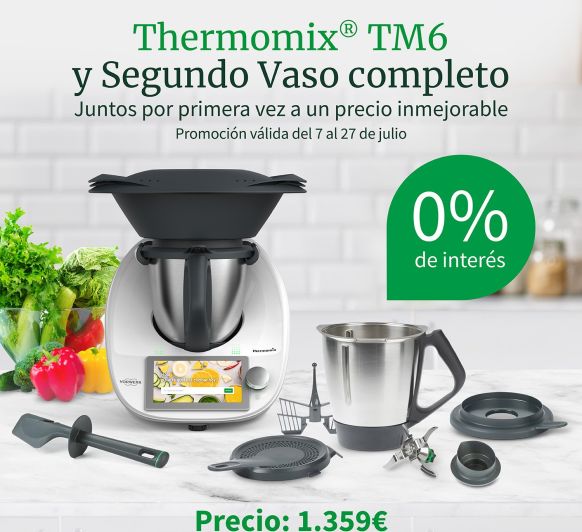 Thermomix® tm6 y segundo vaso al 0% interes
