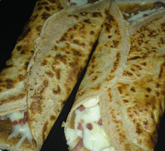 Crêpes de jamón y queso con Thermomix®